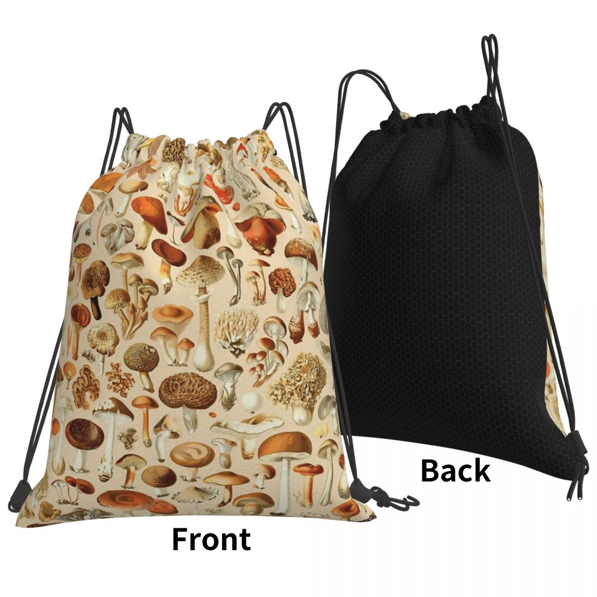 Vintage Collectible Books - Vintage Mushroom Designs Collection Backpacks Multi-function