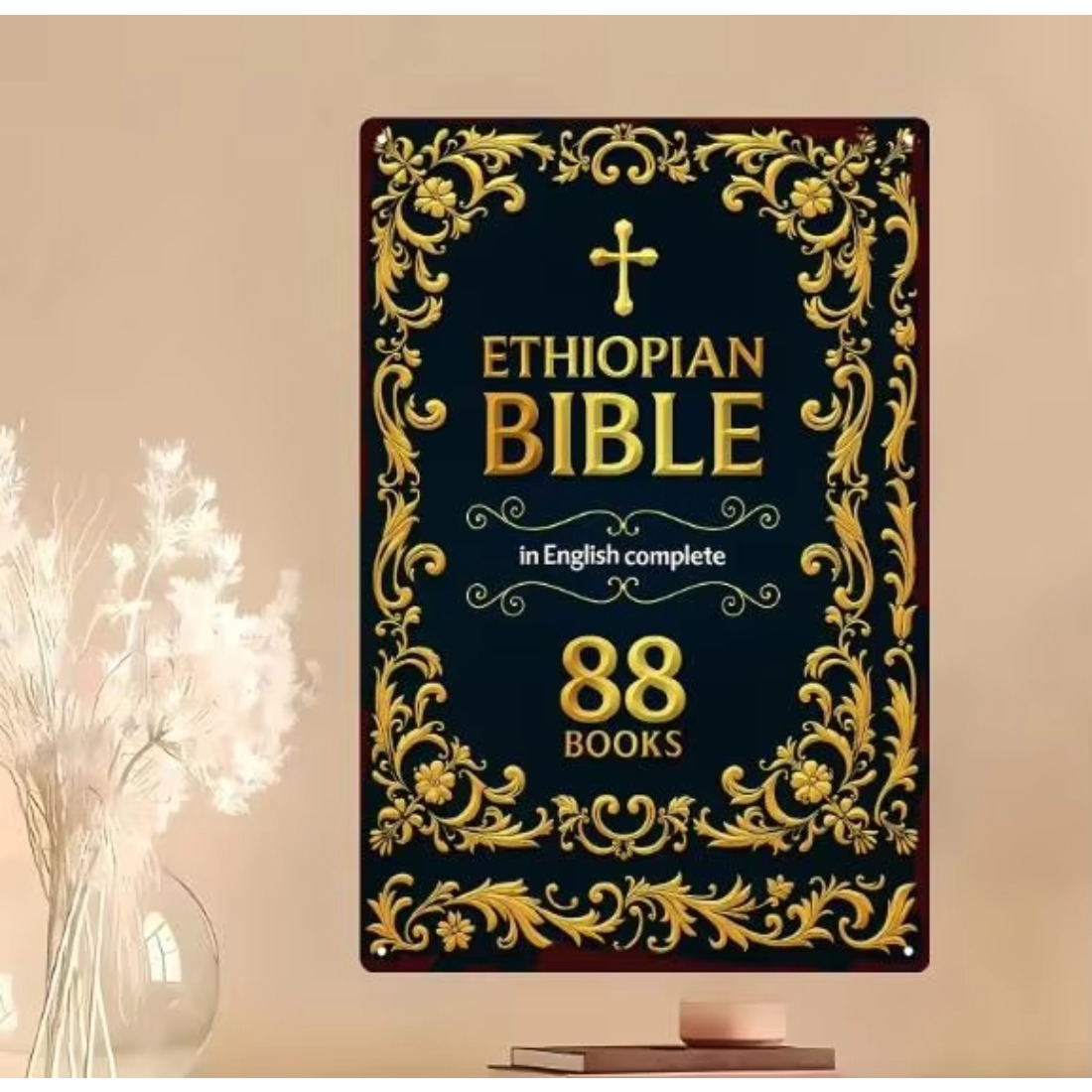 Vintage Collectible Plates - CIFBUY 1pc Vintage Bible Theme Metal