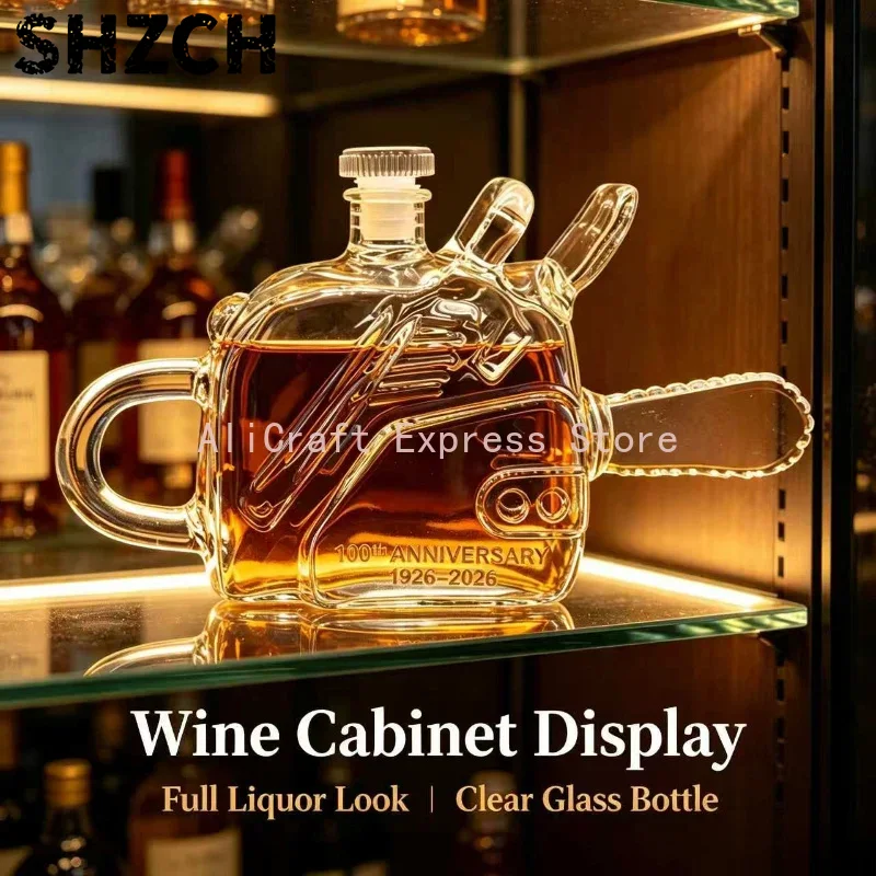 Vintage Chainsaw Shaped Glass  - Vintage Collectible Bottles ulasan dan harga