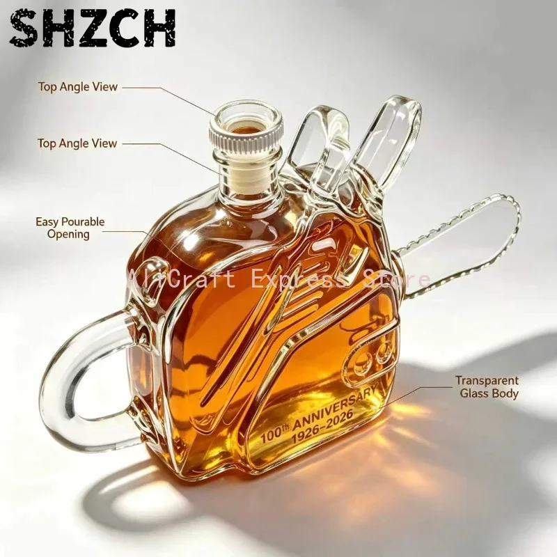 Vintage Chainsaw Shaped Glass  - Vintage Collectible Bottles ulasan dan harga