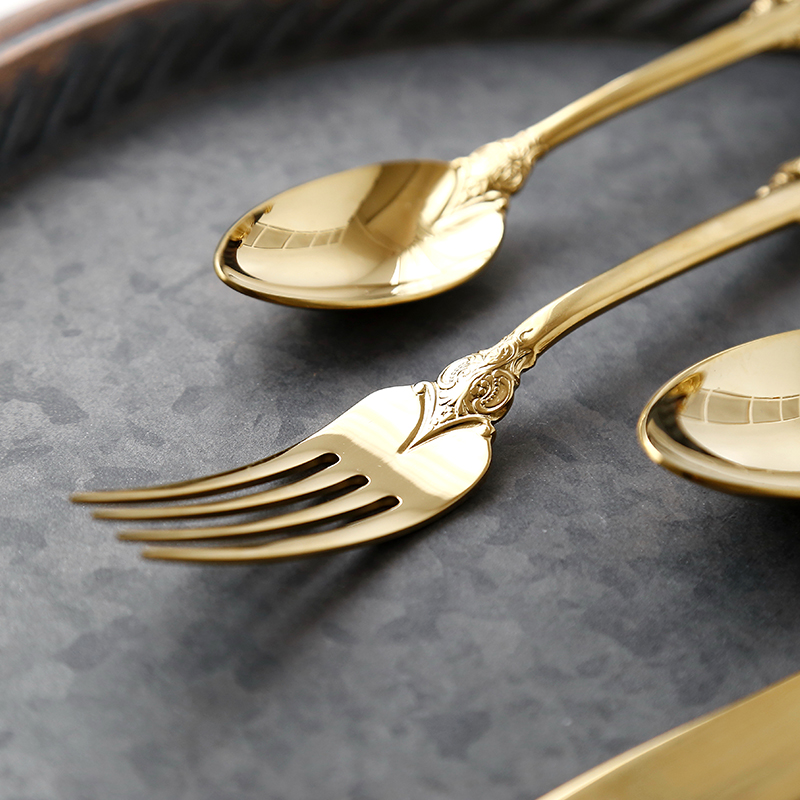 Gold Plated Relief Retro Vinta - Vintage Collectible Spoons ulasan dan harga
