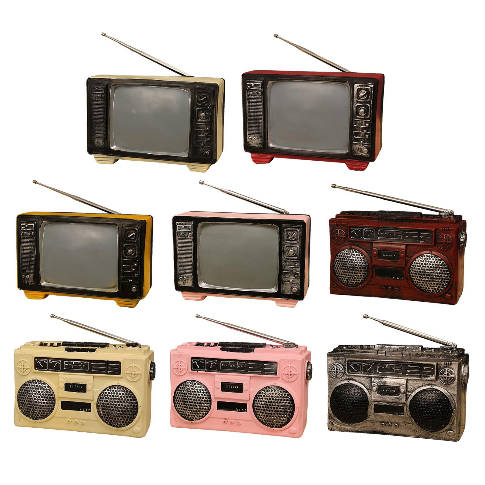 Realistic Retro TV Model Resin - Vintage Collectibles Store ulasan dan harga