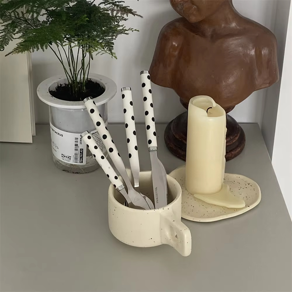 Korean Ins Vintage Polka Dot 3 - Vintage Collectible Spoons ulasan dan harga